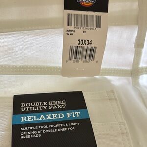 Dickies White Double Knee Utility Pants